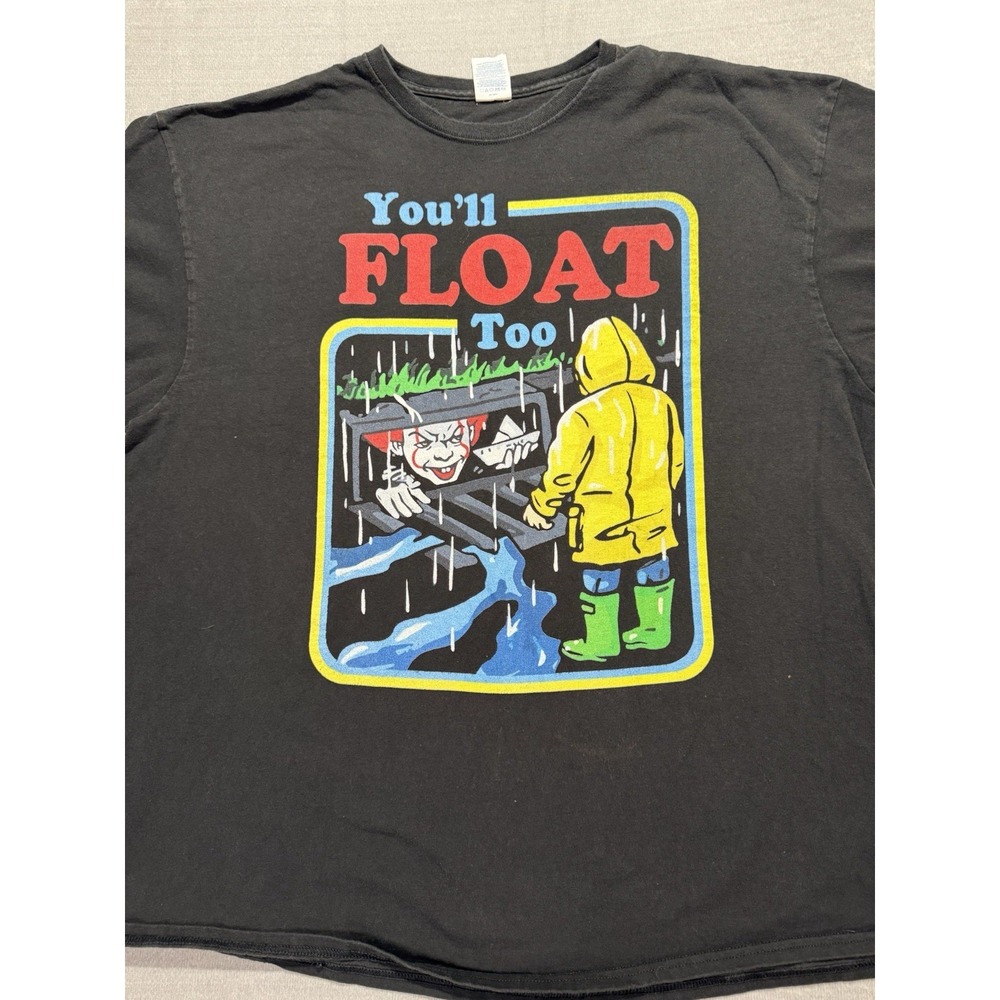 "IT" Pennywise Clown Men's 2XL T-Shirt‎ Steven King IT Halloween Graphic Tee